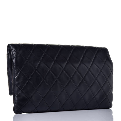 Chanel Lambskin Quilted CC Beauty Clutch Black 3 of 8