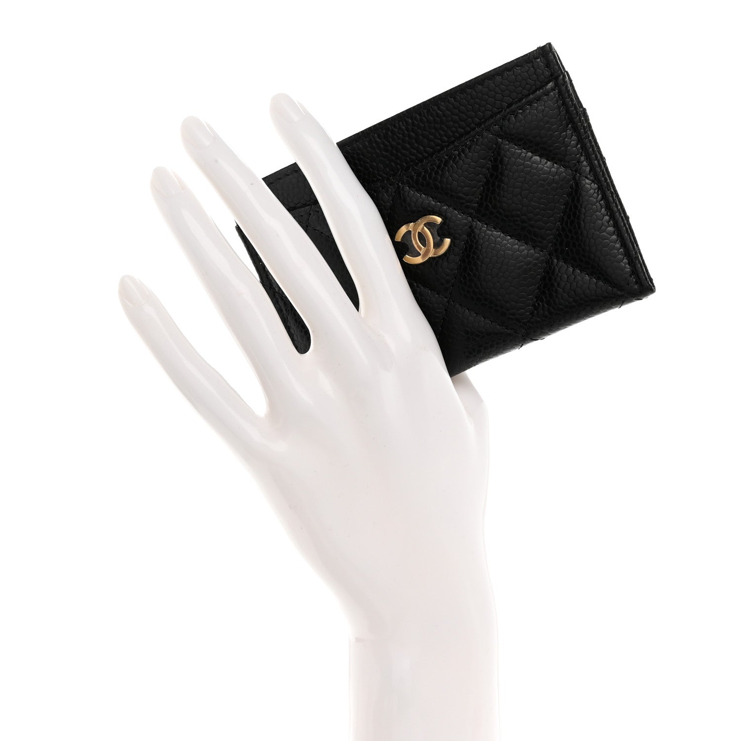 Chanel Caviar Quilted Card Holder Black 2 of 9