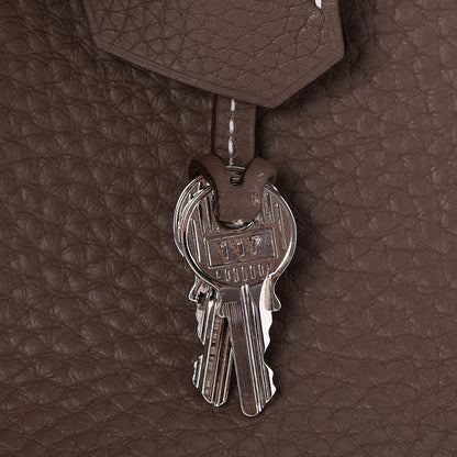 Hermes Taurillon Clemence Birkin 35 Etoupe 7 of 32