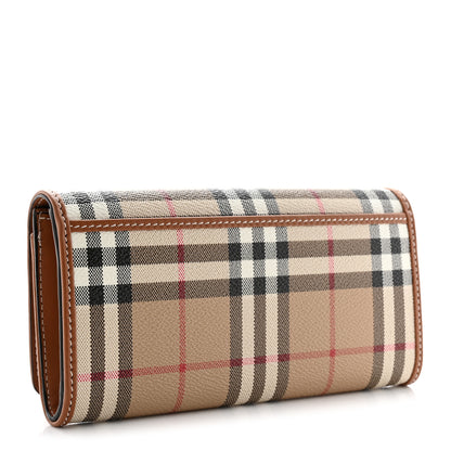 Burberry Halton Vintage Check Continental Wallet Archive Beige 3 of 7