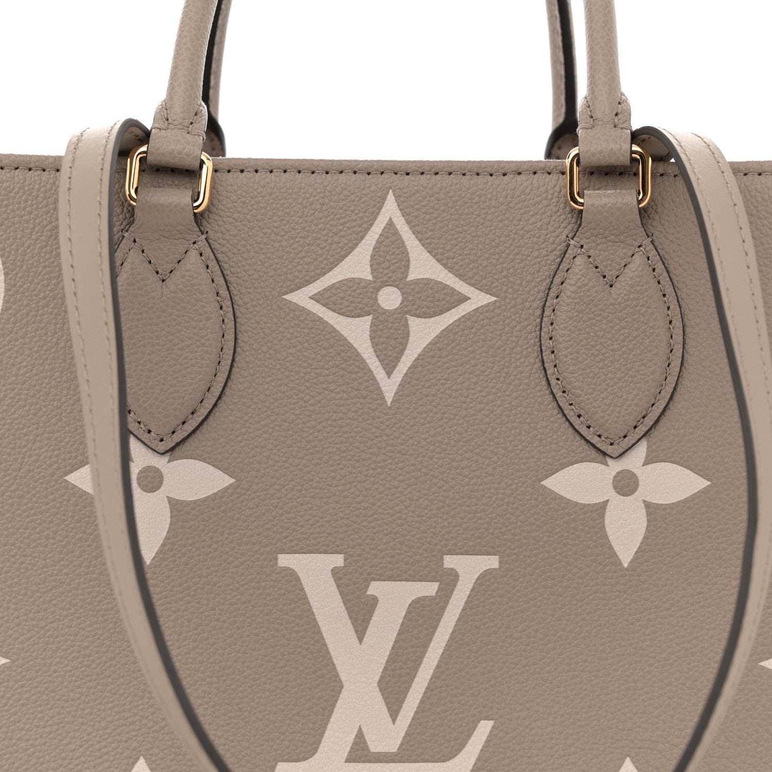Louis Vuitton Empreinte Monogram Giant Onthego MM Tourterelle Creme 7 of 11