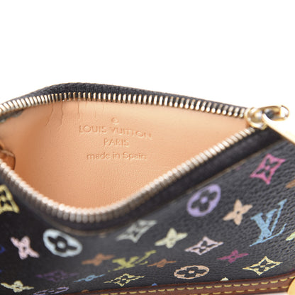 Louis Vuitton Monogram Multicolor Key Pouch Black 5 of 5