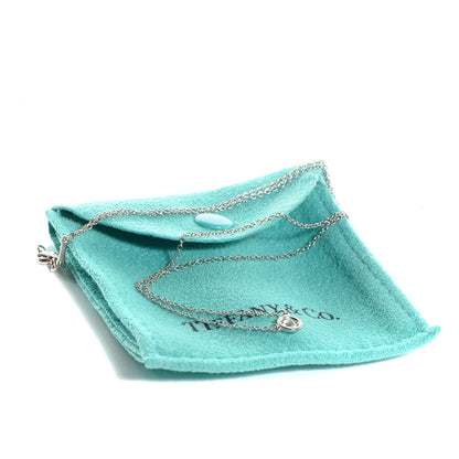 Tiffany Platinum Diamond .25ct Elsa Peretti Diamonds by the Yard Pendant Necklace 7 of 7