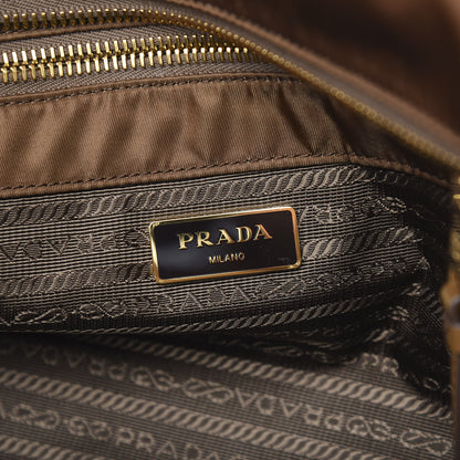 Prada Tessuto Nylon Saffiano Shopping Tote Corinto 2 of 3