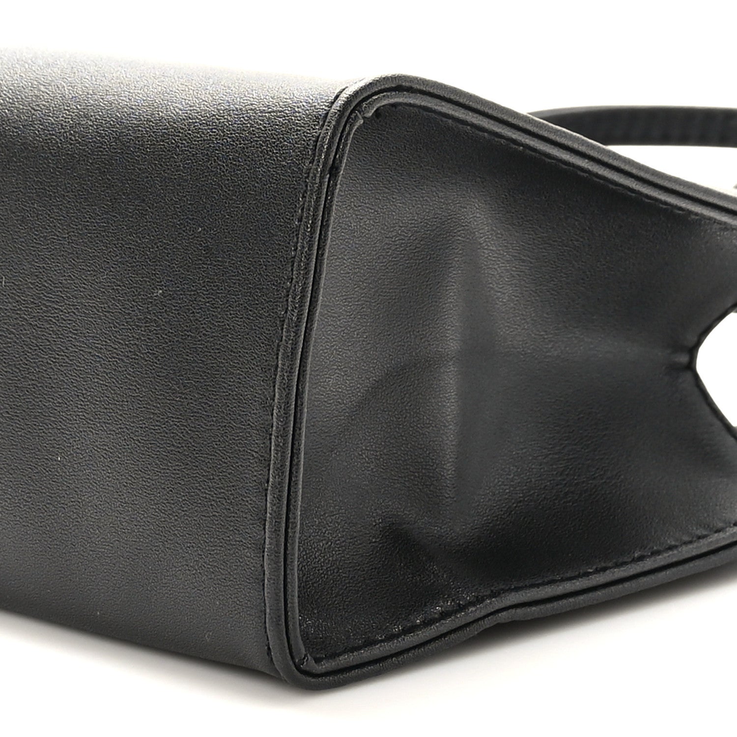 Telfar Vegan Leather Small Shopping Bag Black 8 of 8