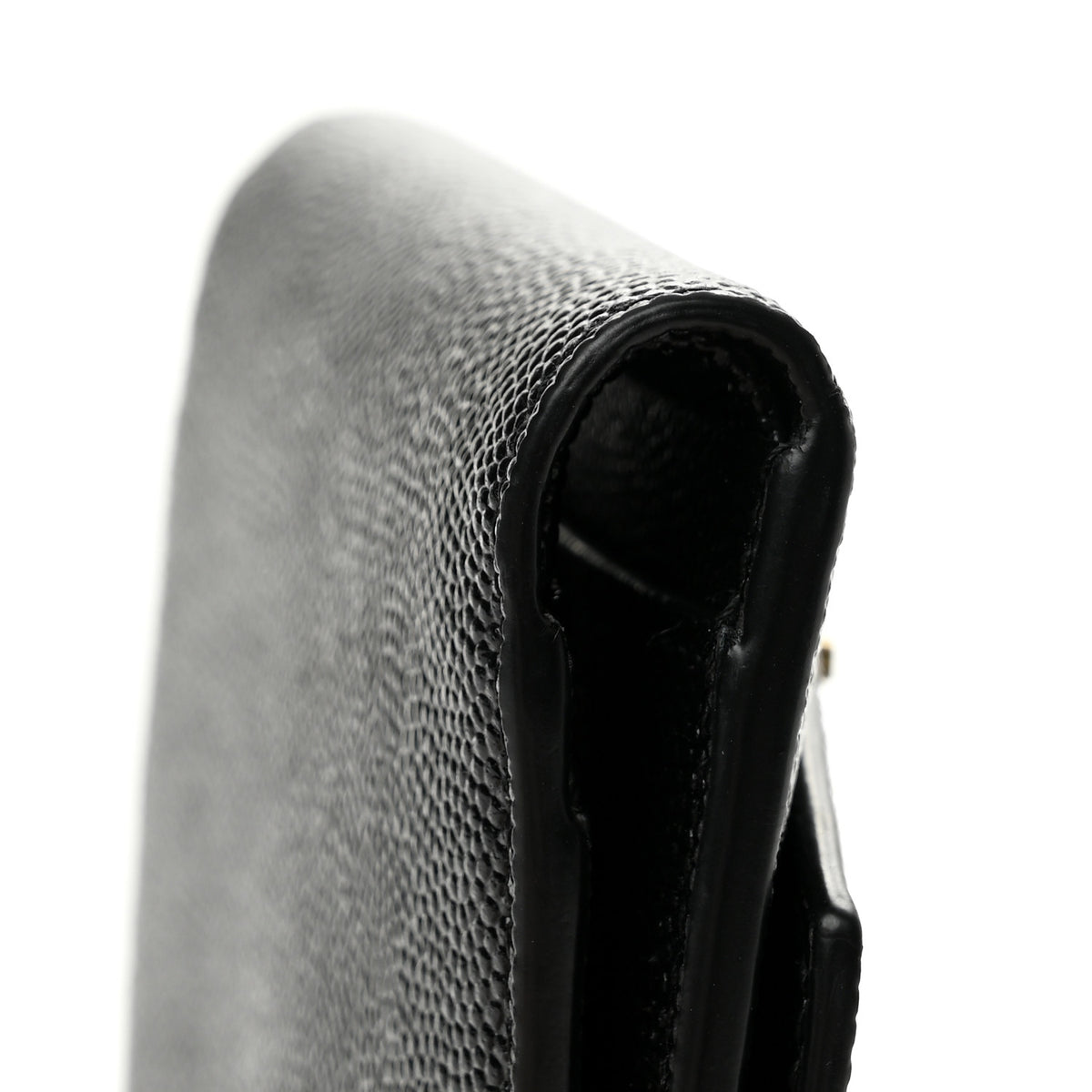 Grain De Poudre Monogram Bi-Fold Wallet Black