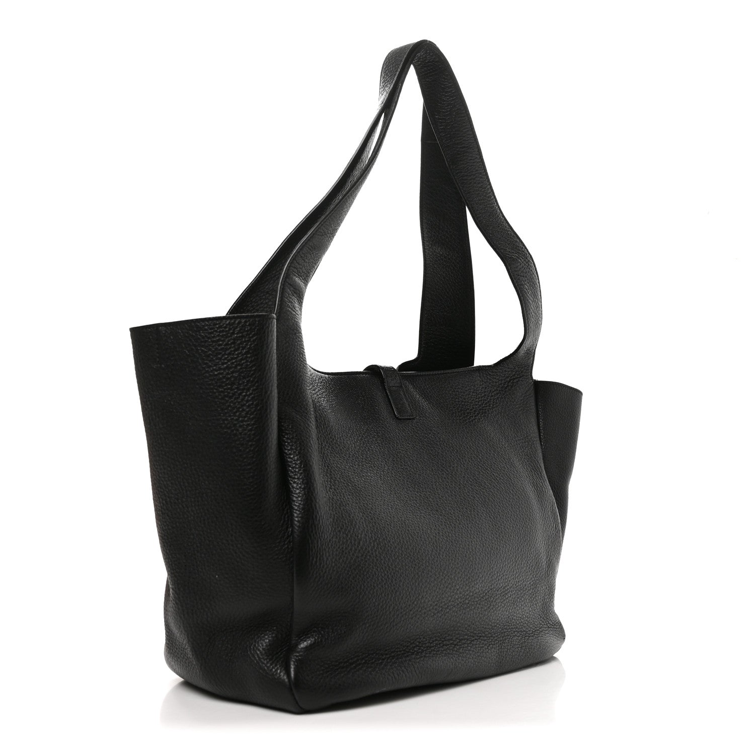 Saint Laurent Grained Deerskin Bea Tote Black 2 of 8
