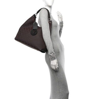 Louis Vuitton Mahina Carmel Hobo Chocolate 2 of 9