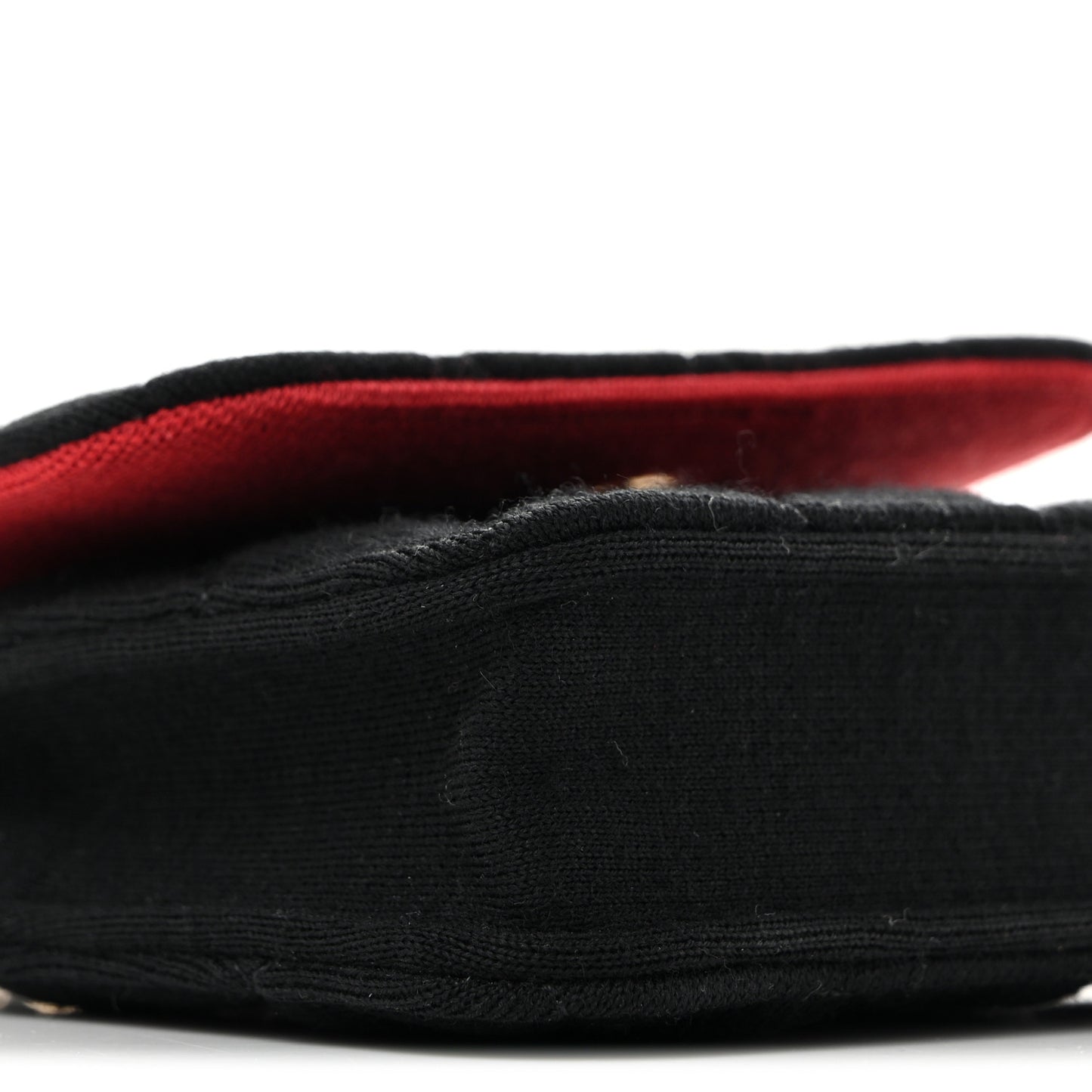 Jersey Quilted Micro Mini Flap Black