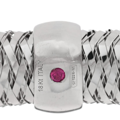 Roberto Coin 18K White Gold Primavera Flex Bangle Bracelet 3 of 3