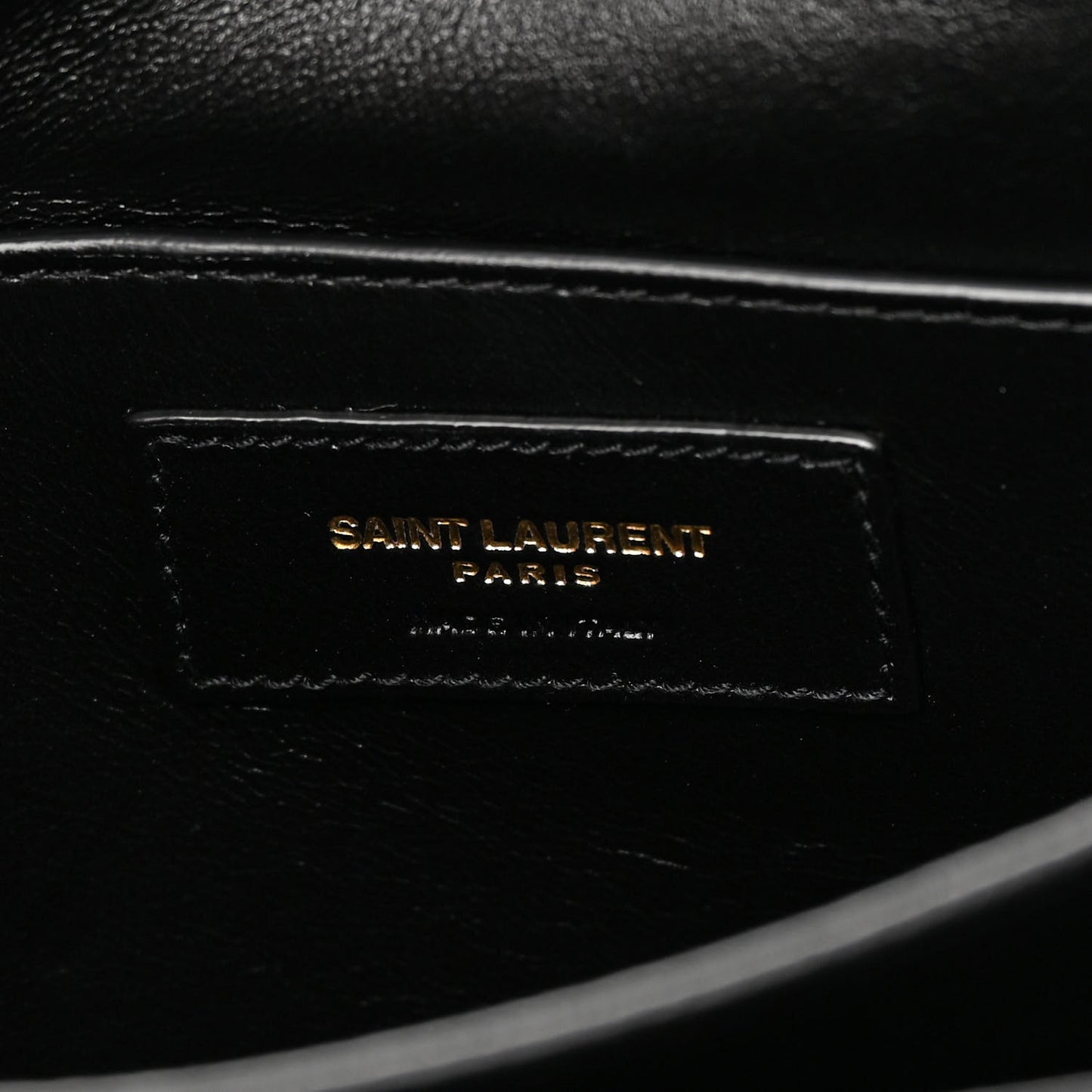 Lambskin Quilted Monogram Medium Solferino Satchel Black