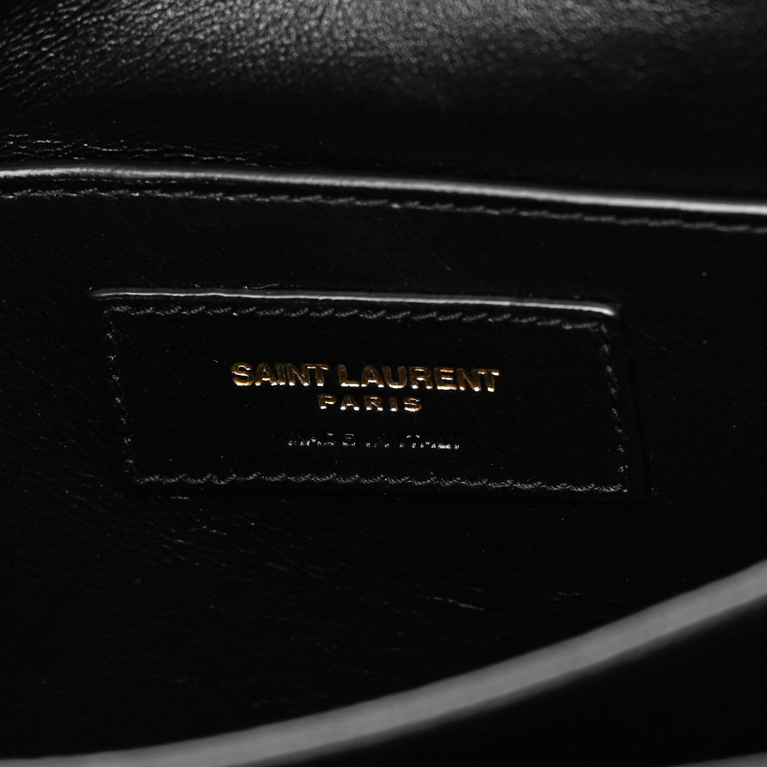 Saint Laurent Lambskin Quilted Monogram Medium Solferino Satchel Black 6 of 11