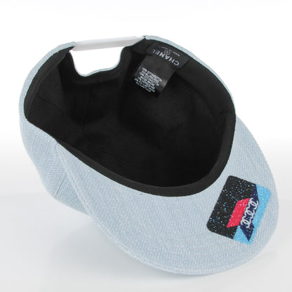 Chanel Cotton Strass Cap Hat Blue 4 of 8