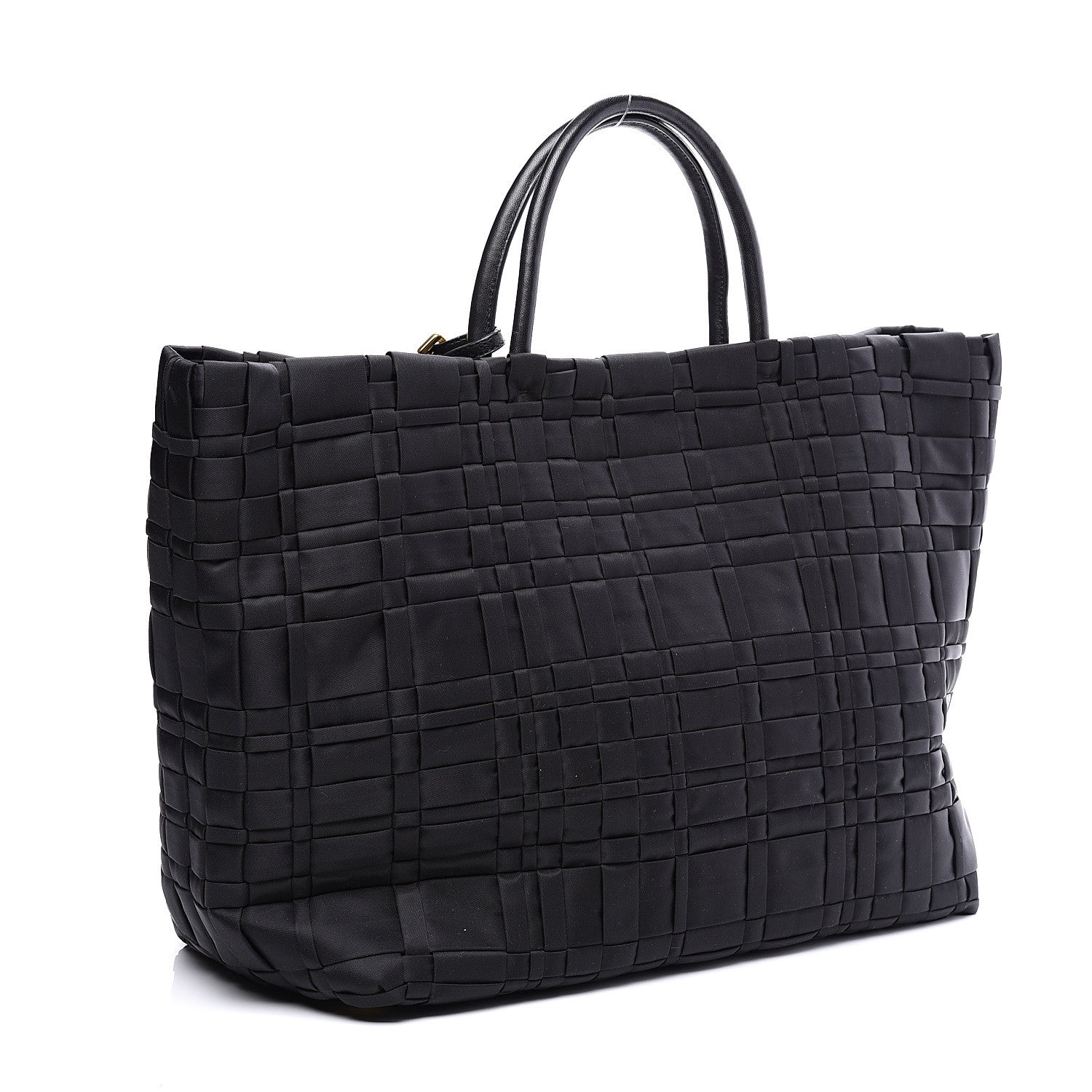 Prada Tessuto Nylon Weave Shopping Tote Black 2 of 10