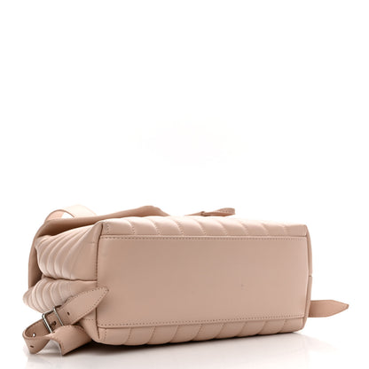 Saint Laurent Calfskin Y Quilted Monogram Small Loulou Backpack Marble Pink 4 of 11