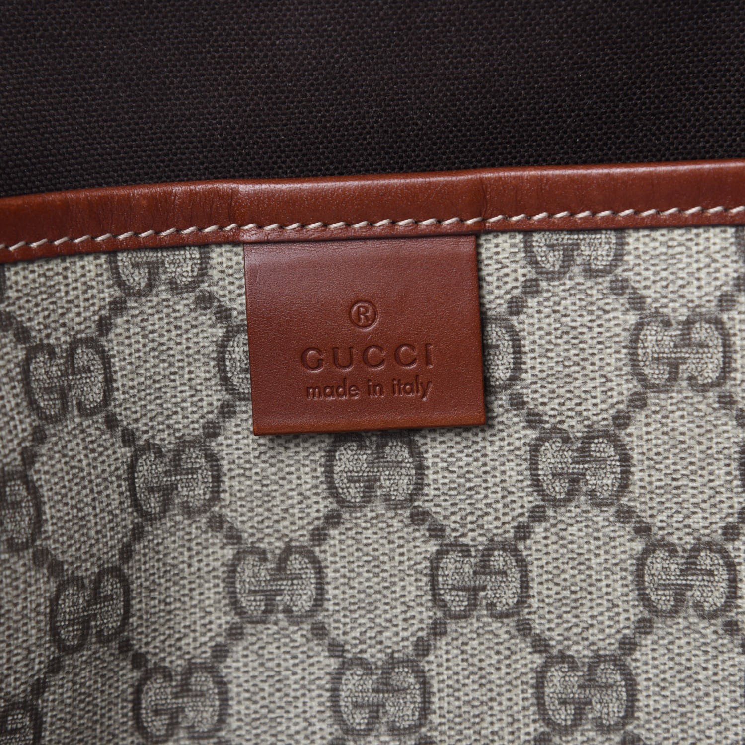 Gucci GG Plus Monogram Large Signature Web Loop Tote Brown 8 of 10