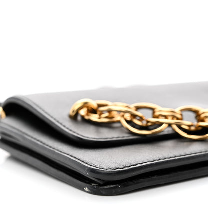 Chloe Smooth Calfskin Drew Bijou Clutch Black 10 of 12