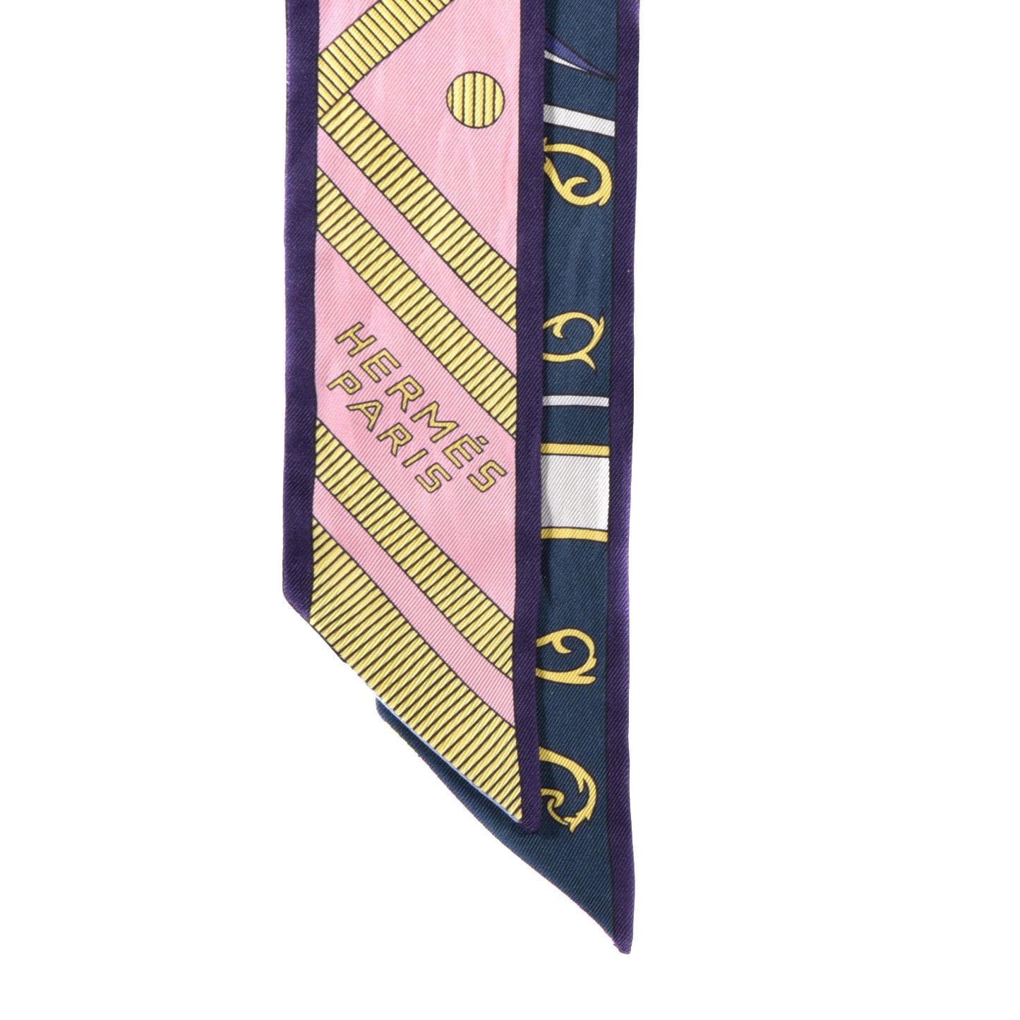 Silk Balade en Berline Twilly Vieux Rose Marine Jaune