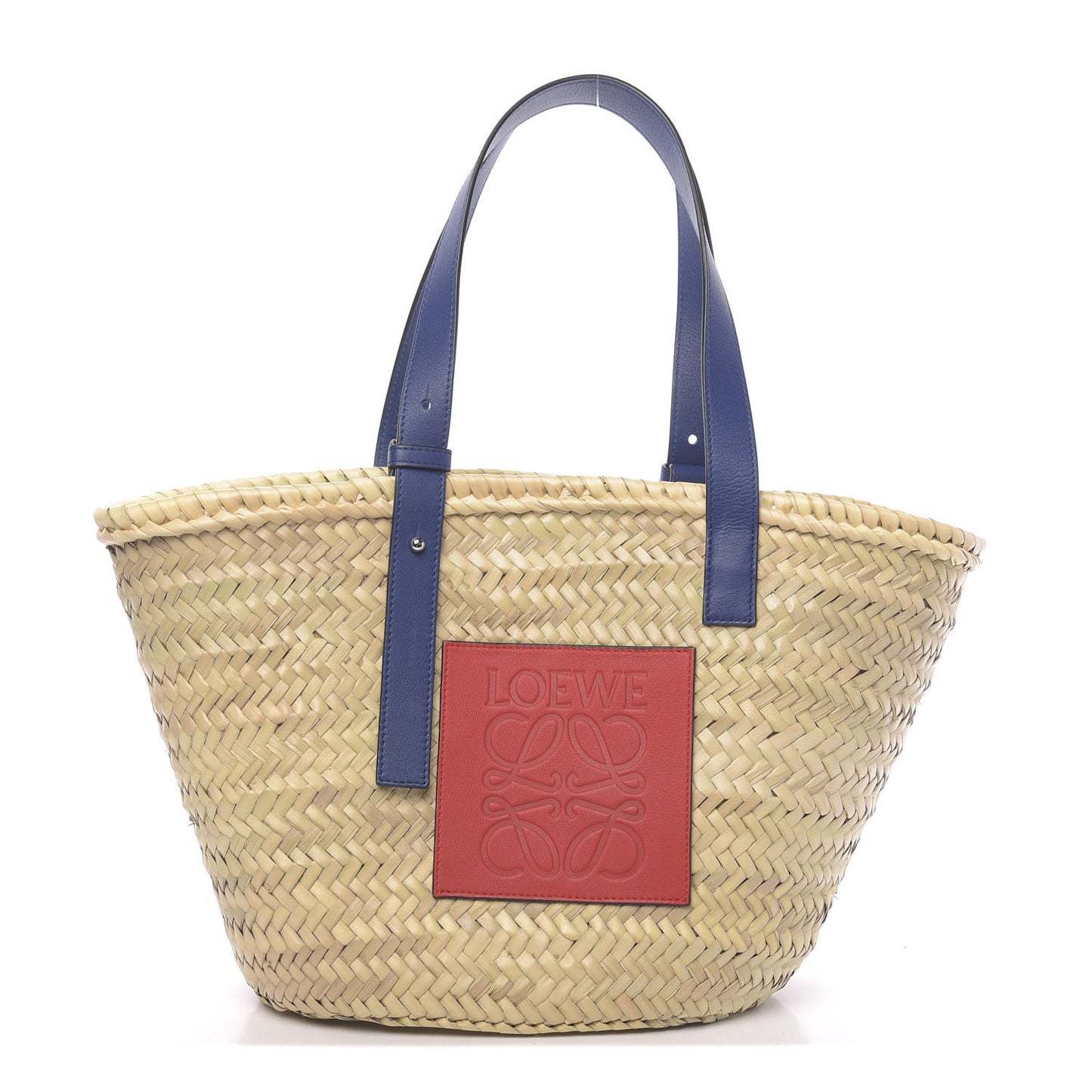 Raffia Basket Tote Bag Cream Multi
