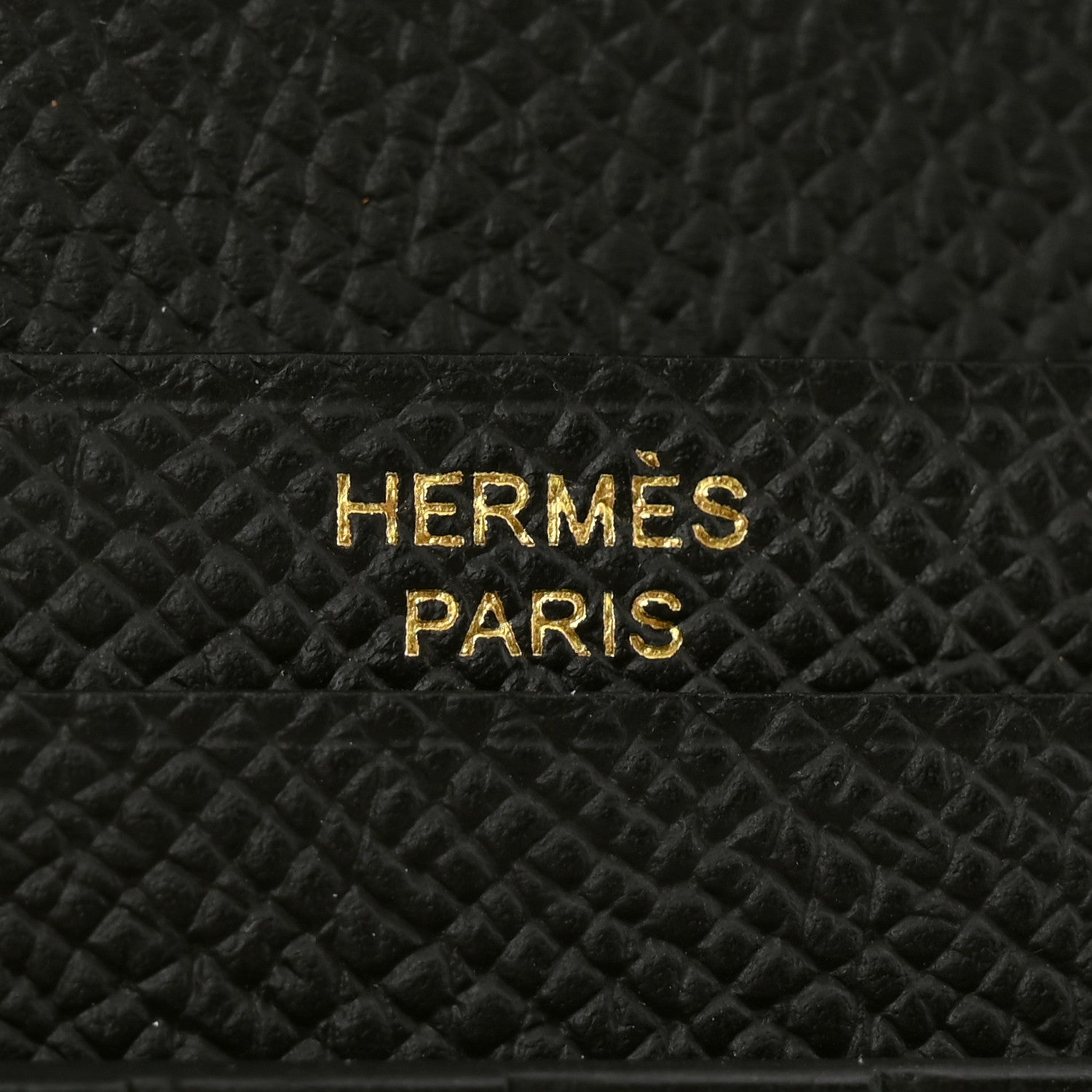 Hermes Epsom Bearn Compact Wallet Black 6 of 8