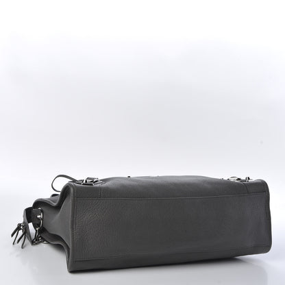 Balenciaga Chevre Silver Metallic Edge Hardware City Gris Acier 3 of 9