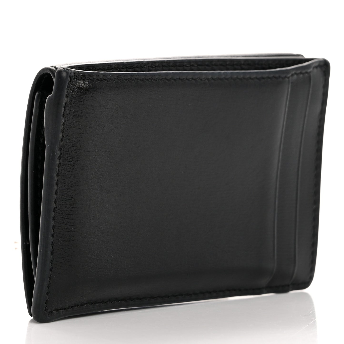 Calfskin Monogram Coin Pouch Black