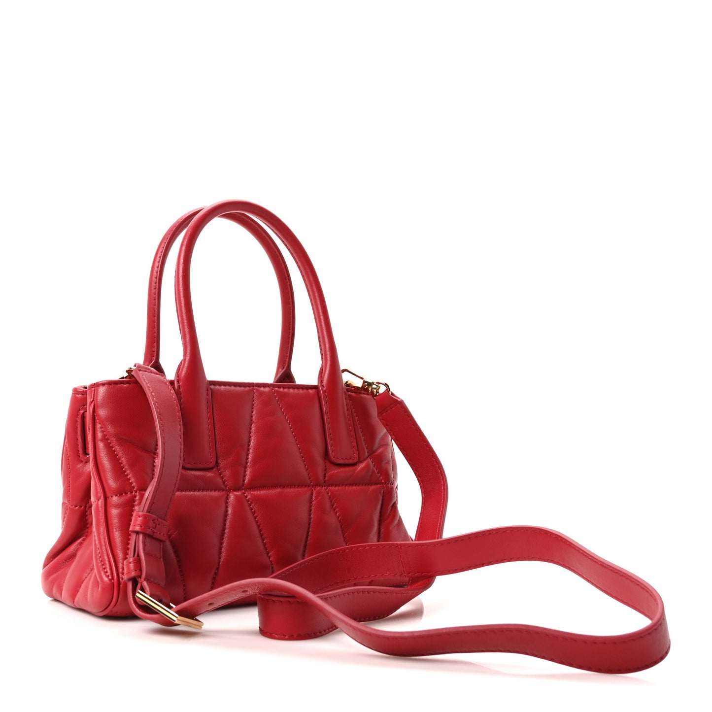 Nappa Trapuntata Small Medusa '95 Tote Bag Lipstick Red