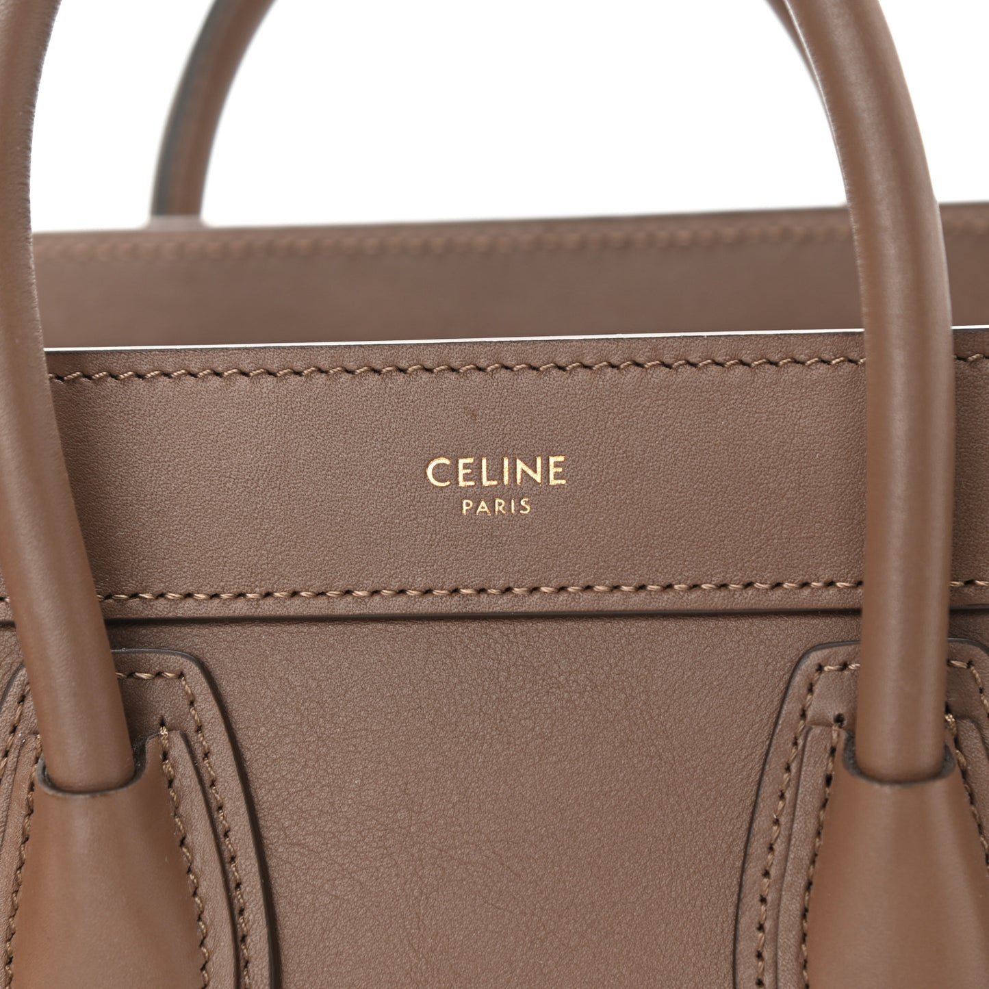 Smooth Calfskin Nano Luggage Camel