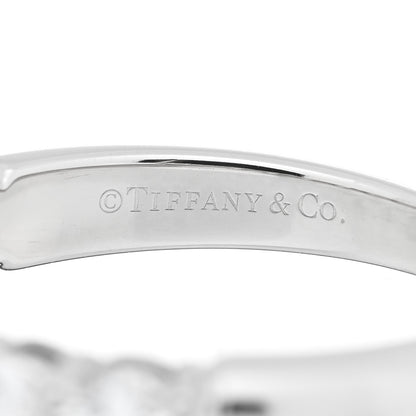 Tiffany Platinum Diamond .91ctw 3.5mm Embrace Band Ring 52 6 4 of 5