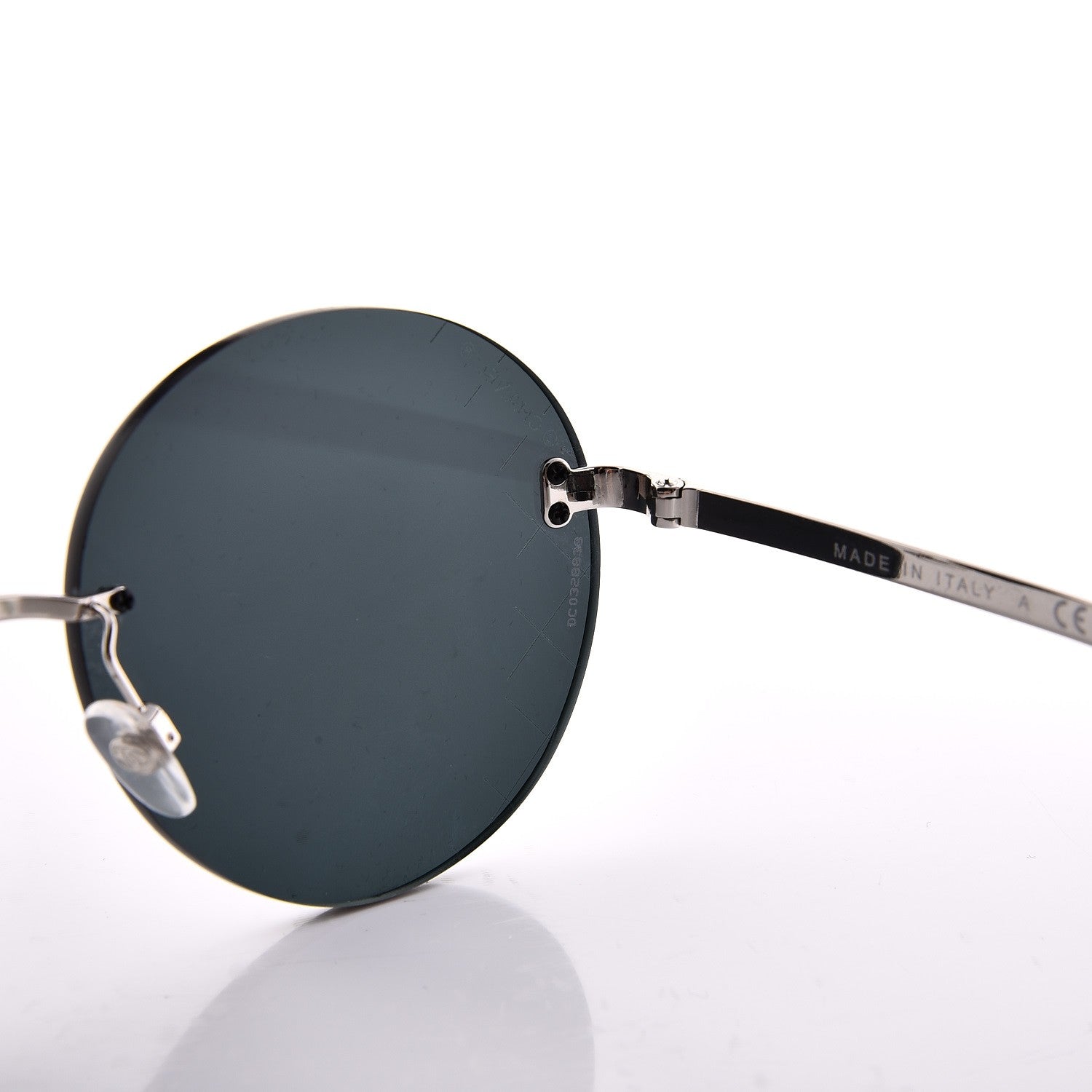 Chanel Metal Rimless Round Sunglasses 4216 Silver 7 of 9