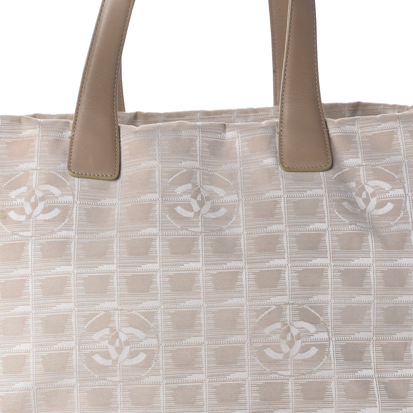 Nylon Medium Travel Tote Beige