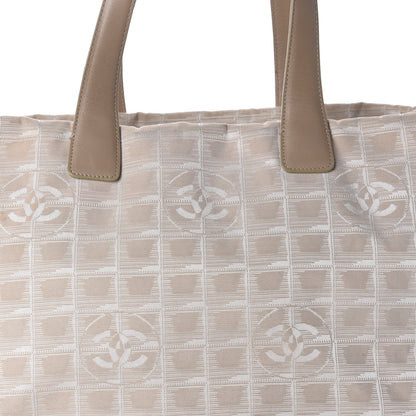 Chanel Nylon Medium Travel Tote Beige 12 of 16