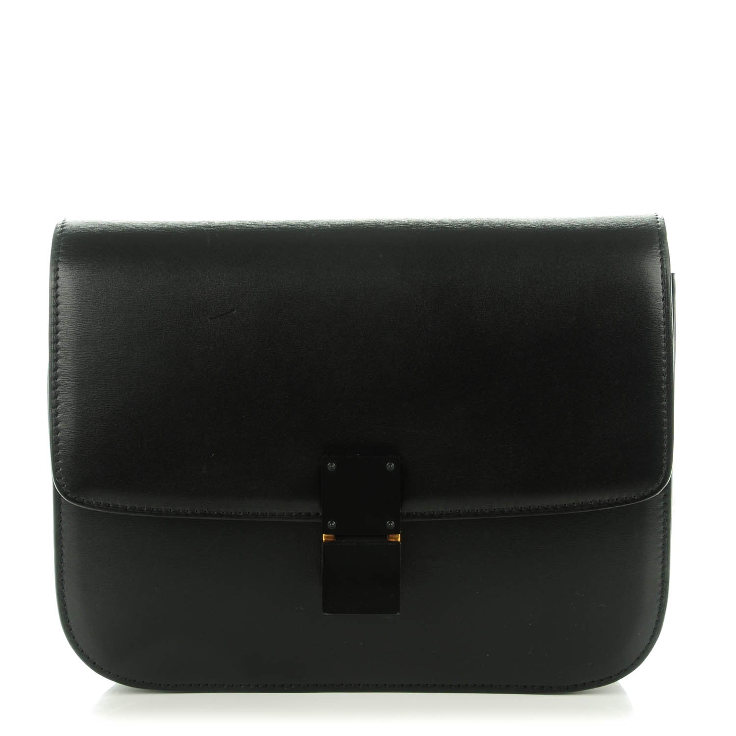 Celine Box Calfskin Medium Classic Box Flap Bag Black 1 of 7