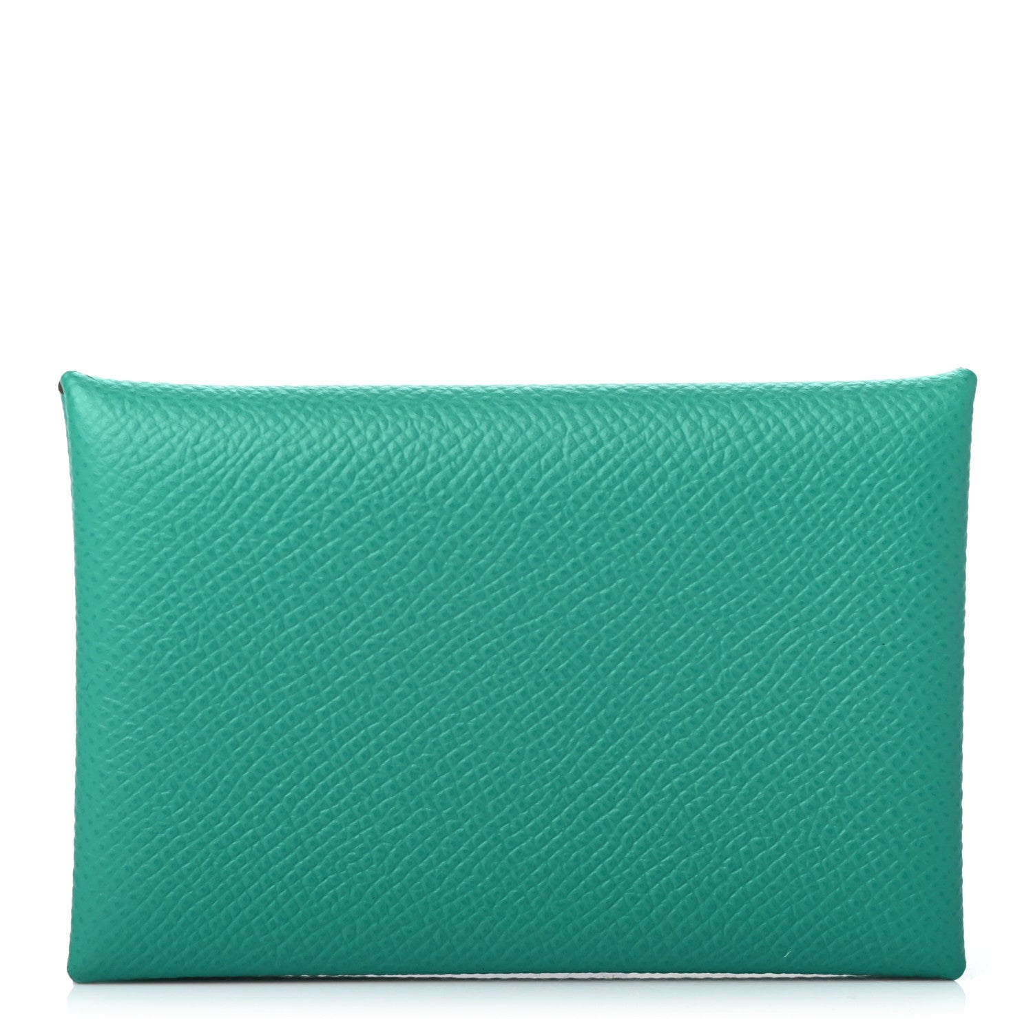 Hermes Epsom Calvi Card Case Bleu Paon 1 of 7