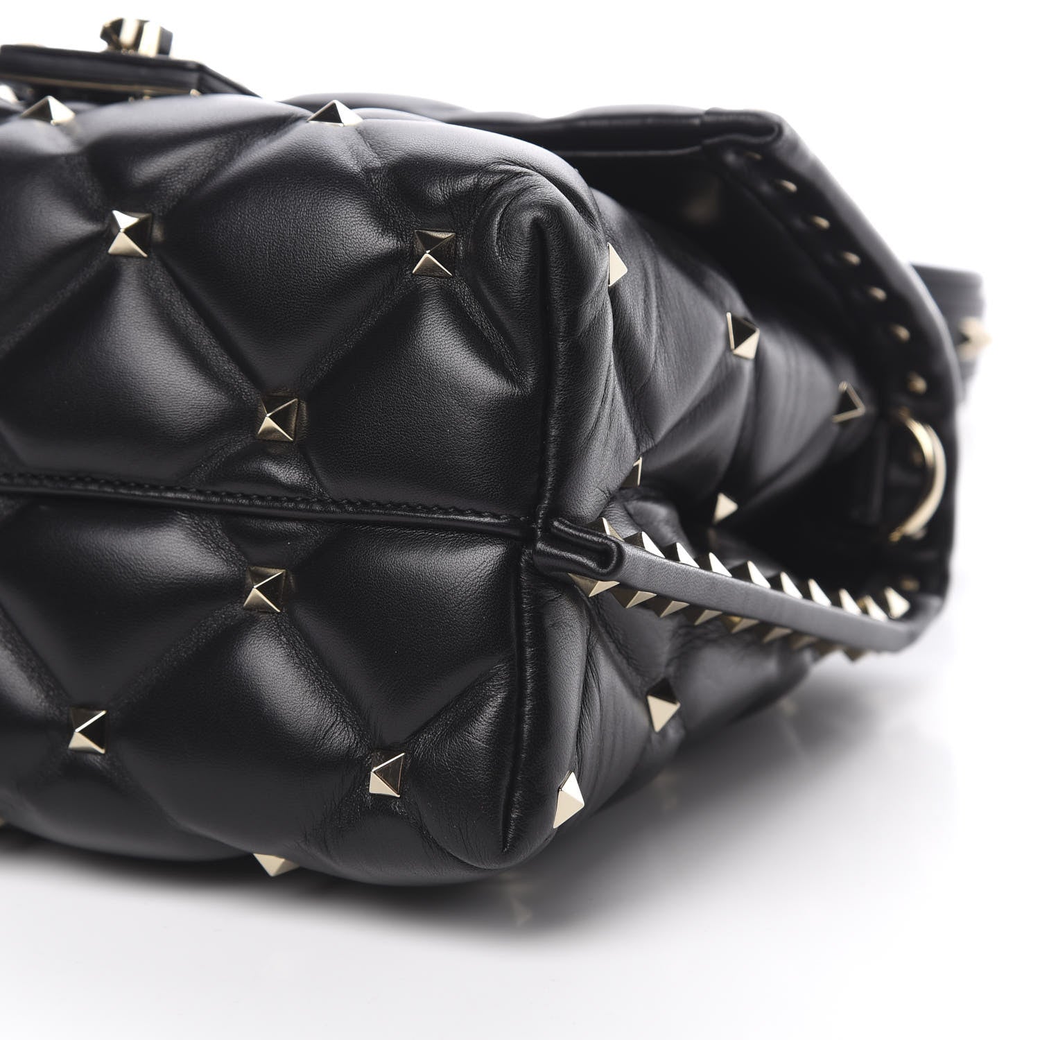 Valentino Garavani Nappa Medium Candystud Top Handle Bag Black 10 of 10