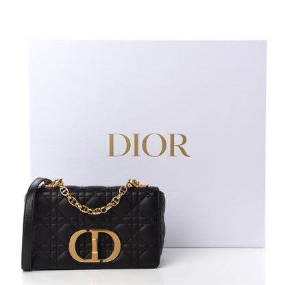 Christian Dior Calfskin Cannage Small Caro Bag Black 12 of 12