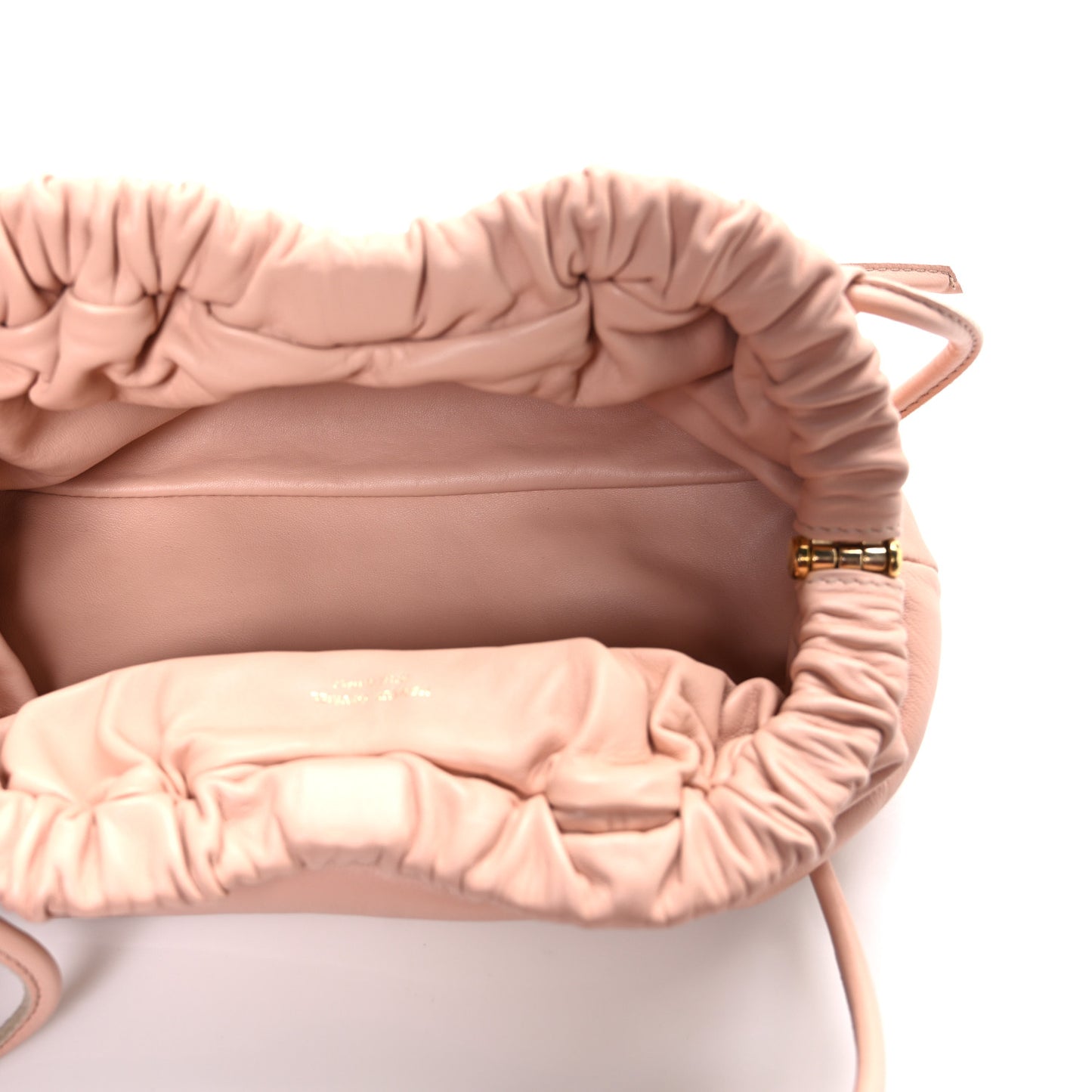 Lambskin Mini Cloud Clutch  Dahlia