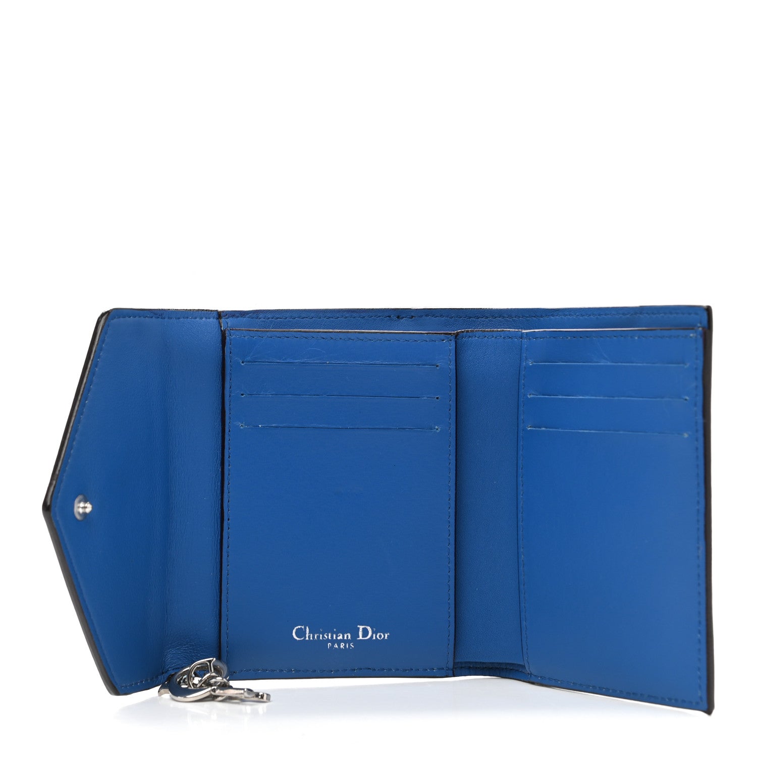 Christian Dior Printed Calfskin Diorissimo Medium Envelope Wallet 5 of 14