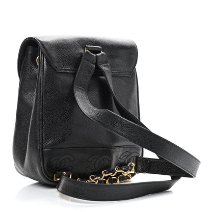 Chanel Caviar CC Backpack Black 2 of 8