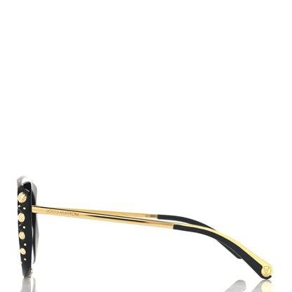 Louis Vuitton Oversized Studded Sunglasses Z1126W Black 3 of 6