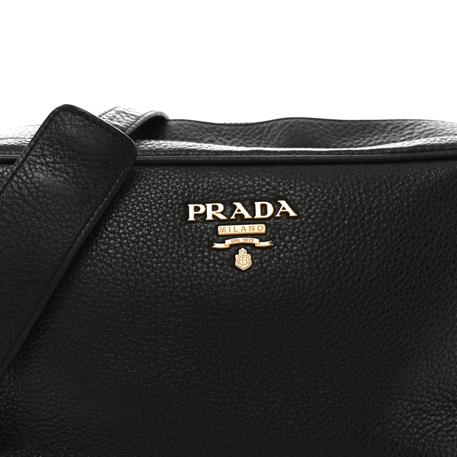 Prada Vitello Daino Medium Double Zip Shoulder Bag Black 11 of 17