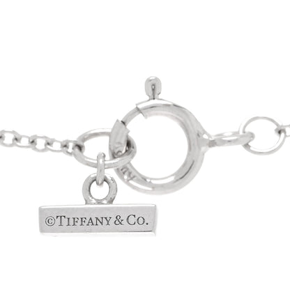 Tiffany 18K White Gold Turquoise T Circle Pendant Necklace 4 of 5