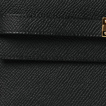 Hermes Epsom Kelly Wallet To Go Black 10 of 13