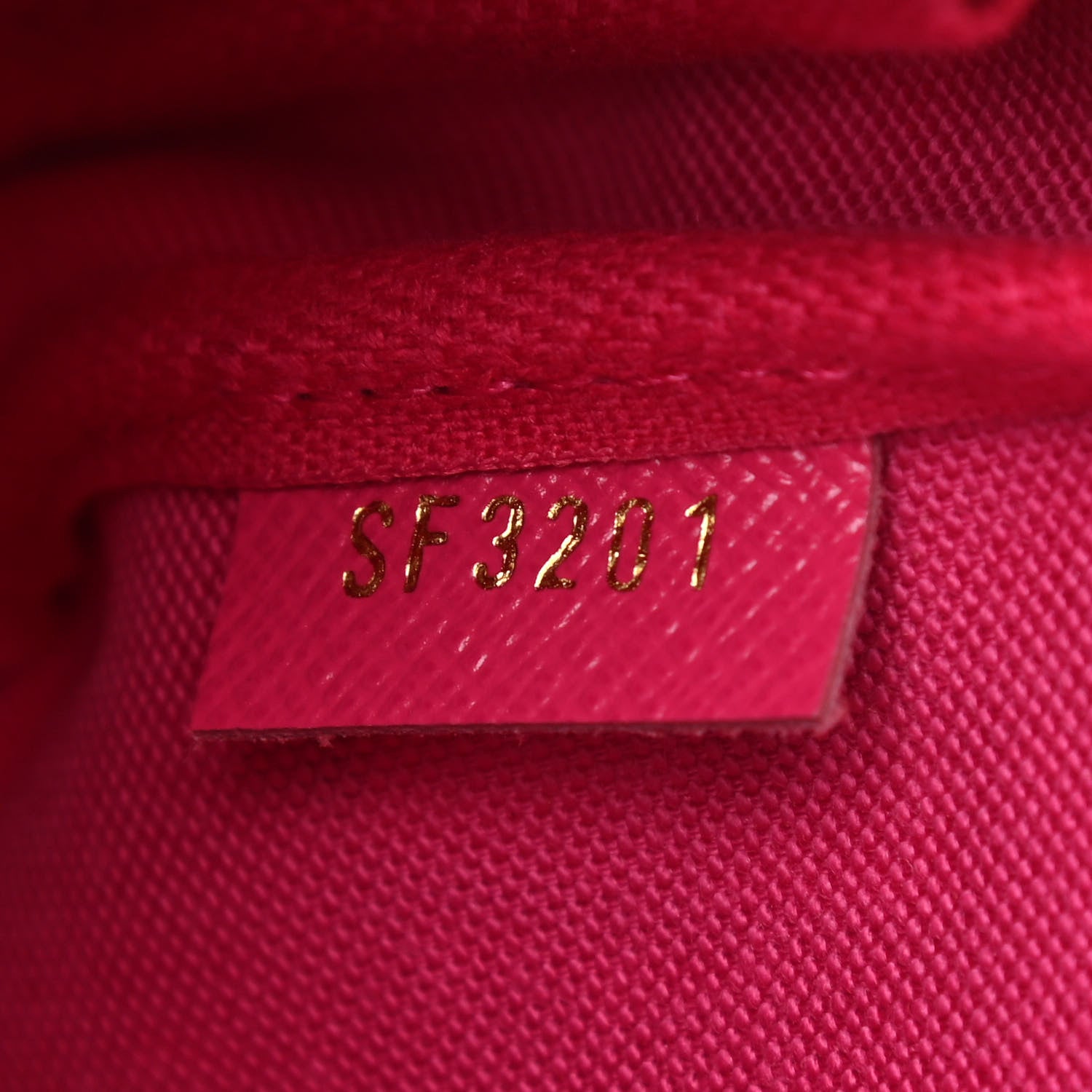Louis Vuitton Damier Azur 2021 Christmas Animation Hollywood Mini Pochette Accessories Fuchsia 7 of 7