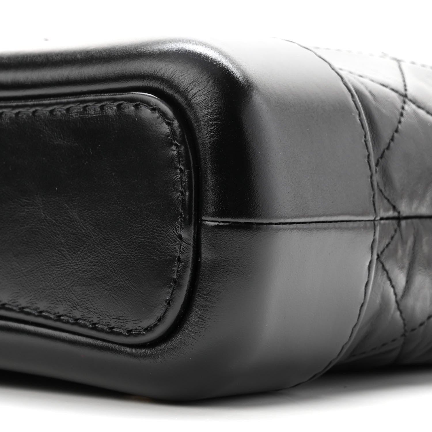 Chanel Aged Calfskin Quilted Small Gabrielle Hobo Black 10 of 11