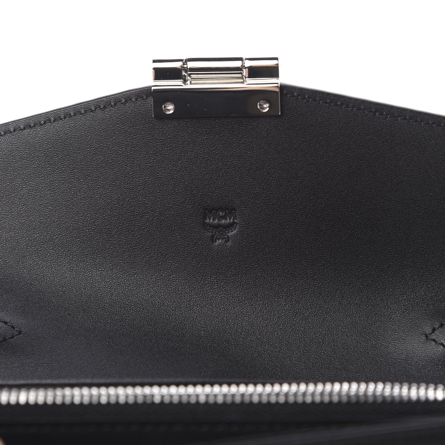 MCM Visetos Large Patricia Wallet On Chain Black 6 of 11