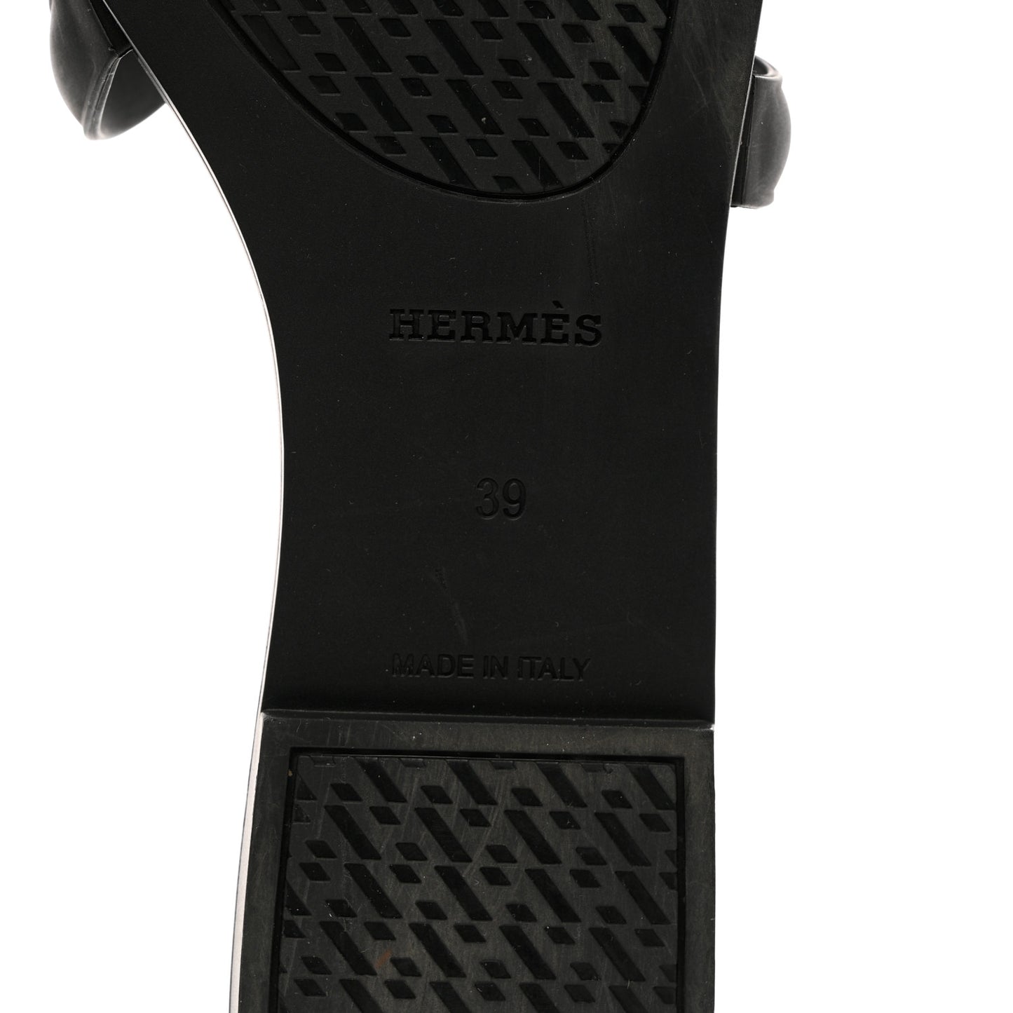 Rubber Aloha Sandals 39 Black