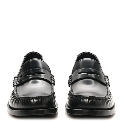 Saint Laurent Magnum Lux Calfskin Mens Le Loafer 15 Moccassins 40 Black 3 of 10