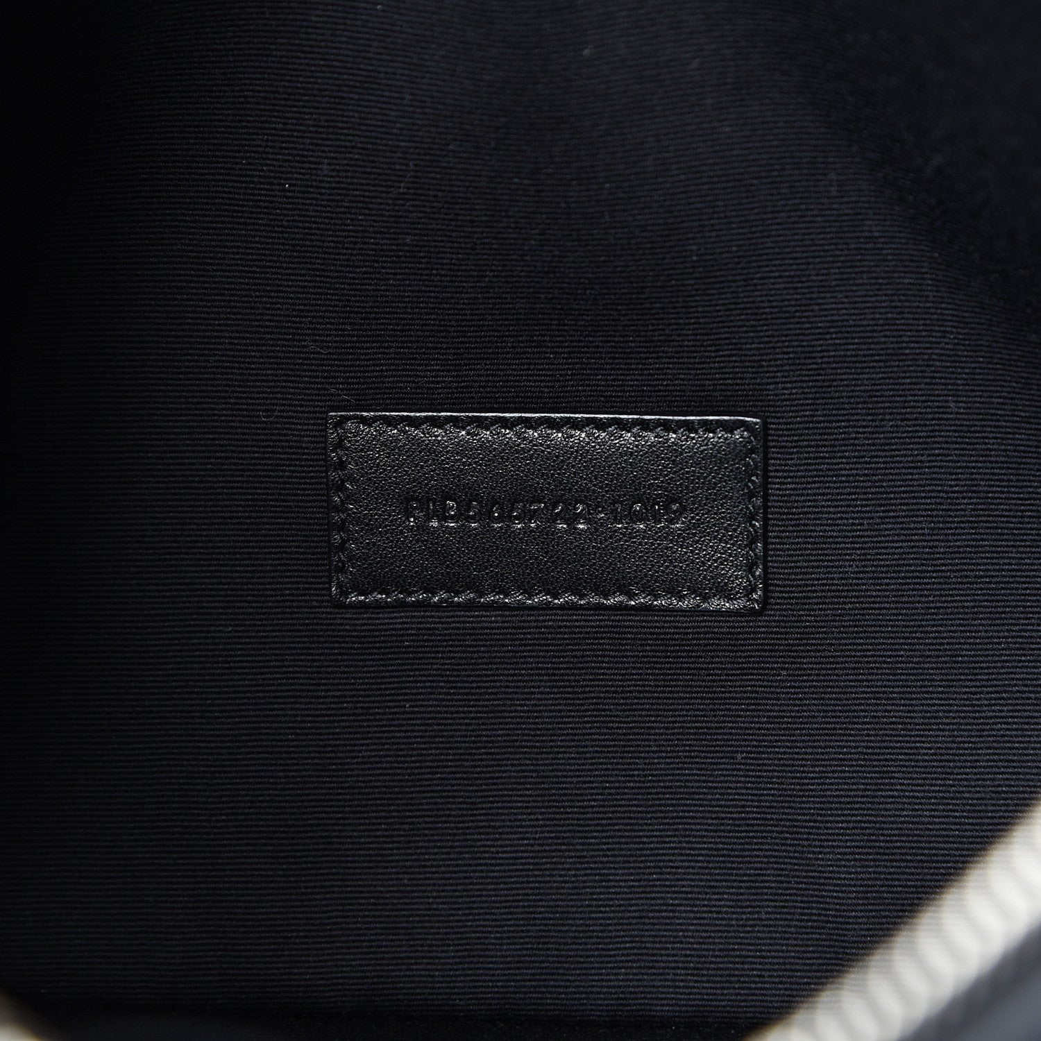 Saint Laurent Linen Canvas Rive Gouche Zipped Pouch Black 6 of 6