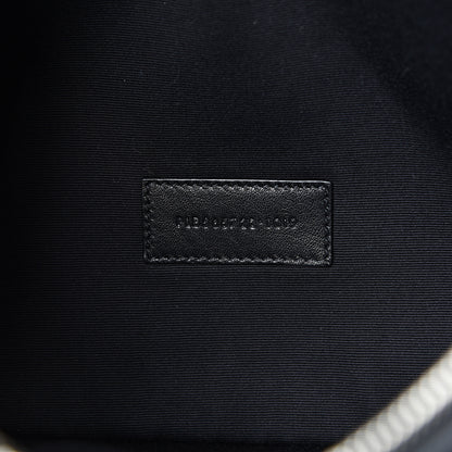 Saint Laurent Linen Canvas Rive Gouche Zipped Pouch Black 6 of 6